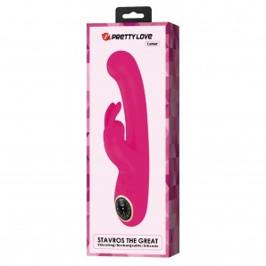 USB Şarjlı Led Göstergeli 10 Fonksiyonlu Klitoris Uyarıcılı Teknolojik Tavşan Vibratör - Lamar
