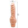 Güçlü Titreşimli 19 cm Realistik Vibratör Gerçekci Penis Dildo